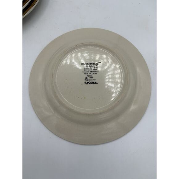 Oneida Sakura Salad Plates Majesticware Persia 7.5” Lot Set of 4 Sue Zipkin Vtg - Picture 11 of 11